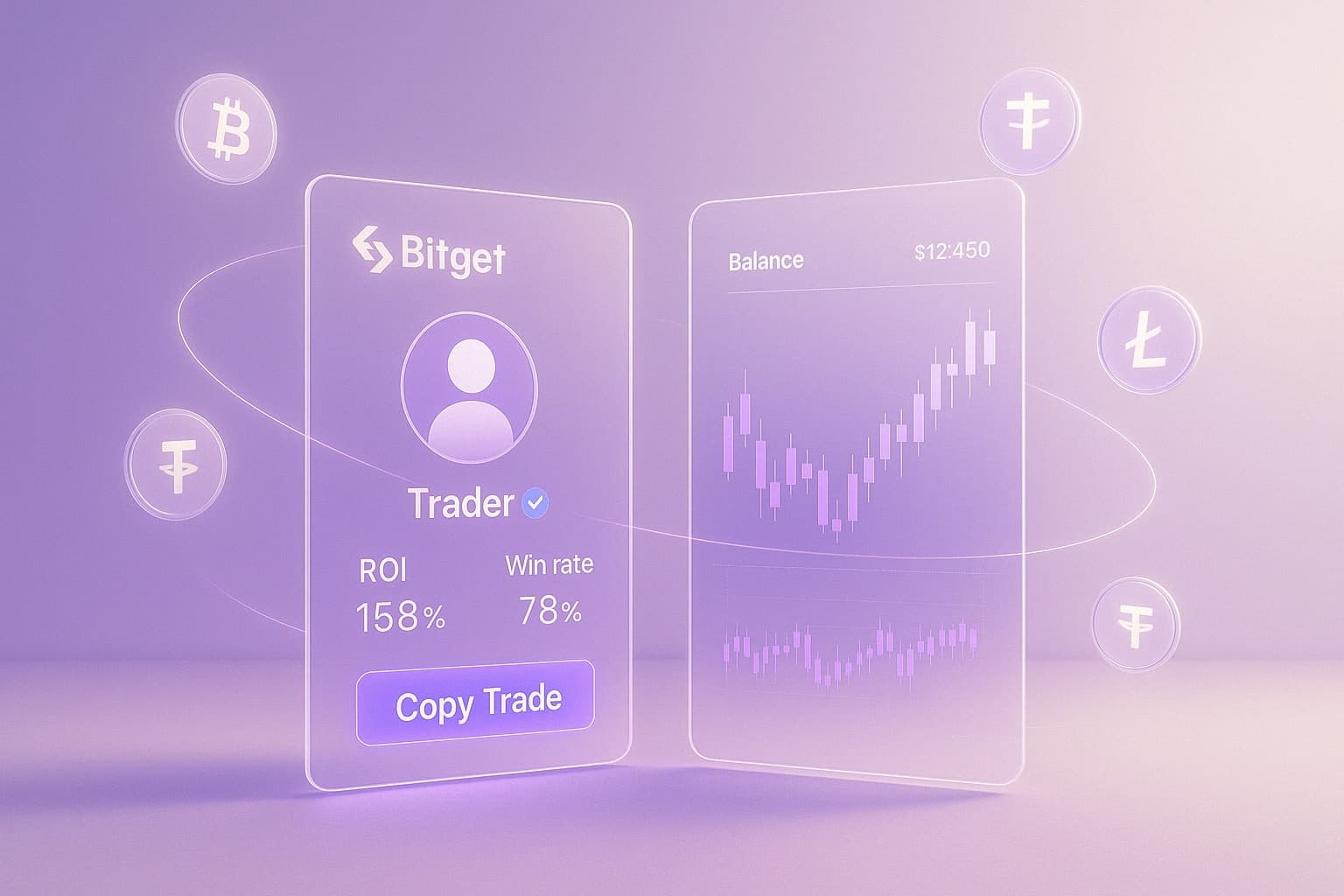 Interface de copy trading Bitget