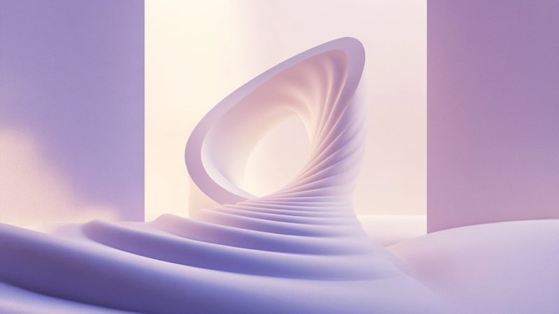 A_minimalist_elegant_scene of_a_infinite_loop Une image de boucle infini illustrant l'automatisation en trading
