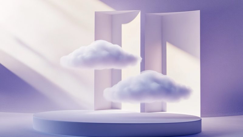 A_minimalist_elegant_scene of_ichimoku_clouds – Grande Une image de nuage ichimoku