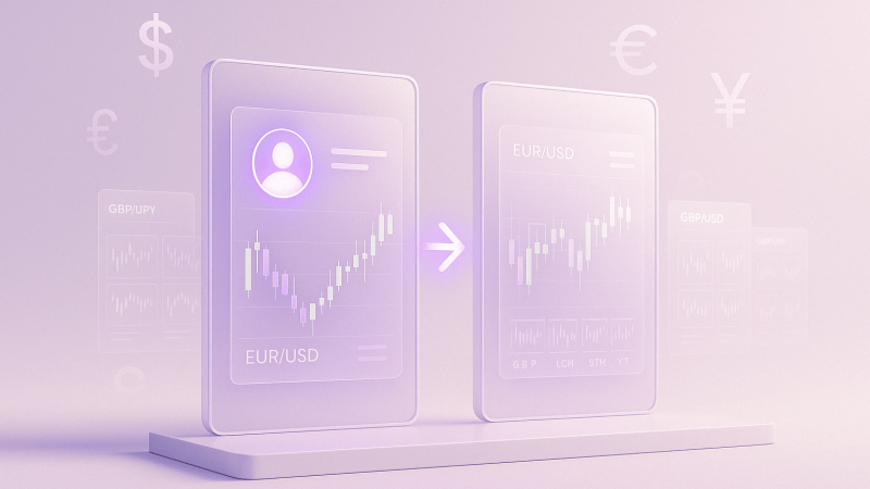 une image de copy trading sur le marché du forex